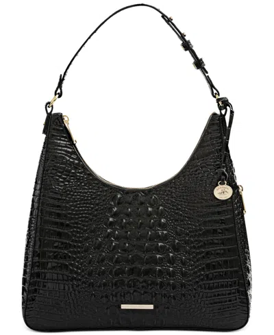Brahmin Tabitha Medium Leather Shoulder Handbag In Black