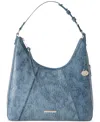 Brahmin Tabitha Zostera Leather Shoulder Bag In Bellbottom Blue