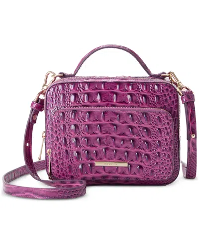 Brahmin Tori Small Leather Melbourne Crossbody In Purple