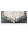 Brahmin Veronic Nottingham Chic Envelope-style Snap Wallet In Brown