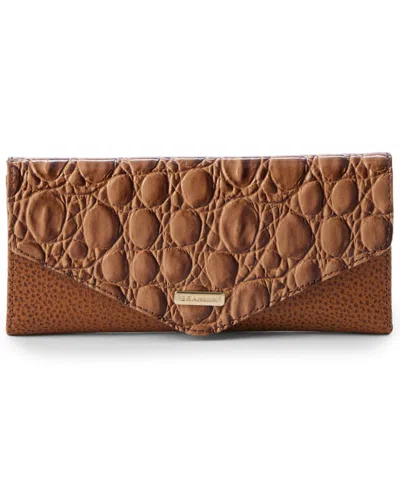 Brahmin Veronica Cumulus Envelope Mini Wallet In Brown