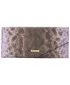 Brahmin Veronica Envelope-style Leather Wallet In Orange
