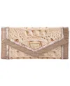 Brahmin Veronica Croc Embossed Leather Wallet In Multi