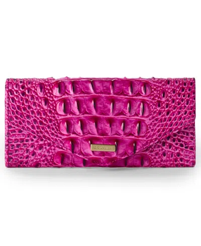 Brahmin Veronica Leather Melbourne Wallet In Electric Fuchsia Melbourne