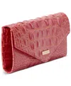 Brahmin Veronica Melbourne Croc Embossed Leather Envelope Wallet