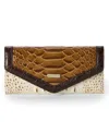 Brahmin Veronica Rambla Textured Envelope Wallet In Neutral