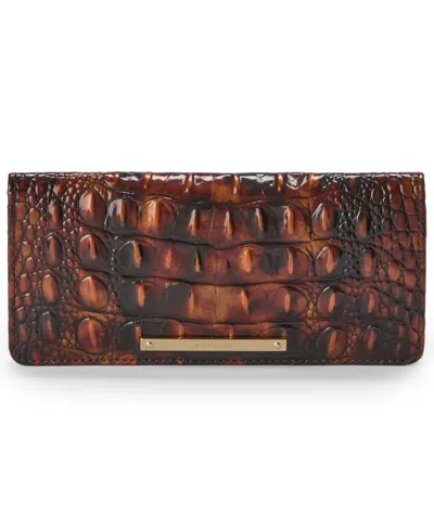 Brahmin Women's Ady Leather Wallet In Tortoiseshell