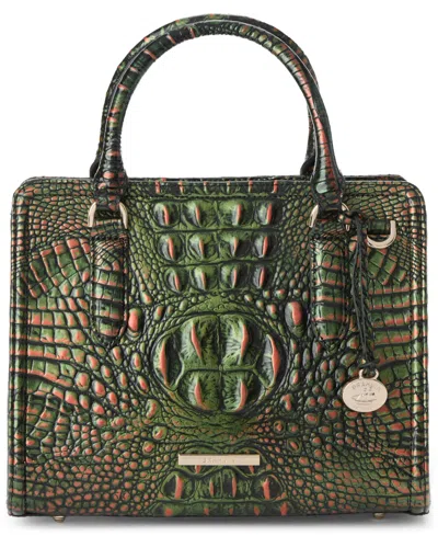 Brahmin Women's Cami Melbourne Leather Small Satchel Bag In Green