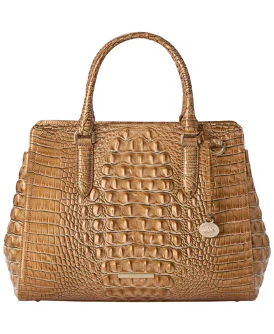 Brahmin Women's Finley Leather Large Satchel Bag In Brown