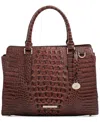 Brahmin Women's Finley Leather Large Satchel Bag In Brown