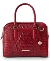 Brahmin Women's Marissa Scarlet Alden Road Satchel Handbag In Red