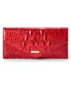Brahmin Women's Veronica Melbourne Embossed Leather Wallet In Brown