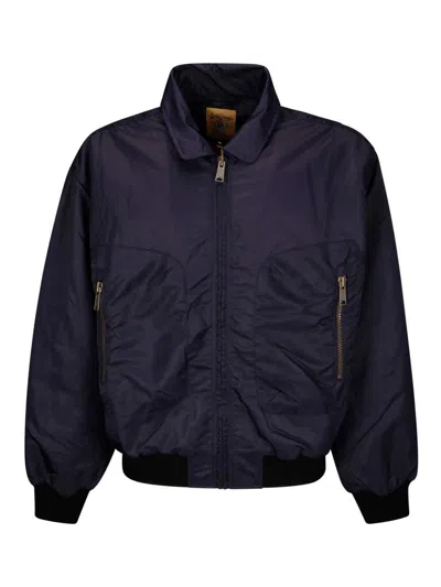 Brain Dead 3d Flight Jacket In Blue
