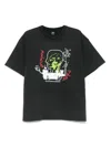 Brain Dead Faded Black Alien Tractor T-shirt In Black
