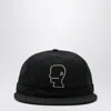 Brain Dead Extended Strap 6 Panel Logohead Hat In Black