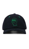 Brain Dead Batwing Logohead Flannel Hat In Black