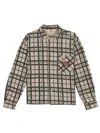 Brain Dead Beige Regular Check Shirt In Beige