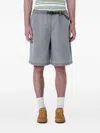 Brain Dead Belted Cotton Shorts In Multi