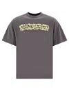 Brain Dead Graphic-print Cotton T-shirt In Grey