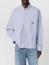 Brain Dead X Brooks Brothers Striped Long-sleeved Shirt In Blue