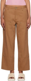 Brain Dead Brown Bull Jeans In Brown