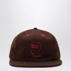 Brain Dead Logohead Six-panel Baseball Hat In Brown