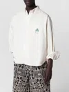 Brain Dead Button Down Collar Shirt Chest Pocket In Multi