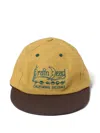 Brain Dead California Designs Long Brim Cap In Yellow