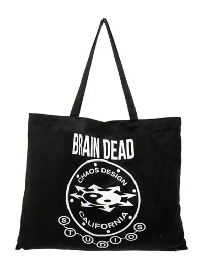 Pre-owned Brain Dead Canvas Tote In Black