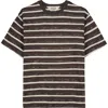 Brain Dead Casey Stripe T-shirt In Black