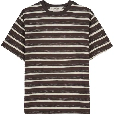 Brain Dead Casey Stripe T-shirt In Black