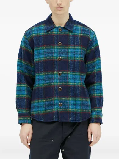 BRAIN DEAD CHECKED FLANNEL SHIRT