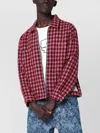 Brain Dead Red Check Overshirt In Multi
