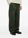 Brain Dead Chenille-embroidered Trousers In Green