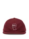 Brain Dead Classic Logohead 6-panel Baseball Hat In Red