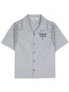Brain Dead Cotton Shirt With Chest Pocket And Graphic Print