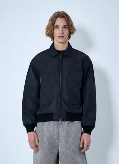 Brain Dead Collared Zip-front Jacket In Black