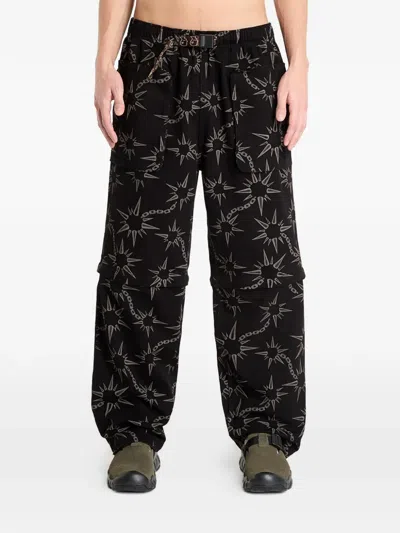 Brain Dead Pantaloni Convertible Razor Climbing In Black