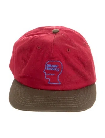 Pre-owned Brain Dead Cotton Cap In Red