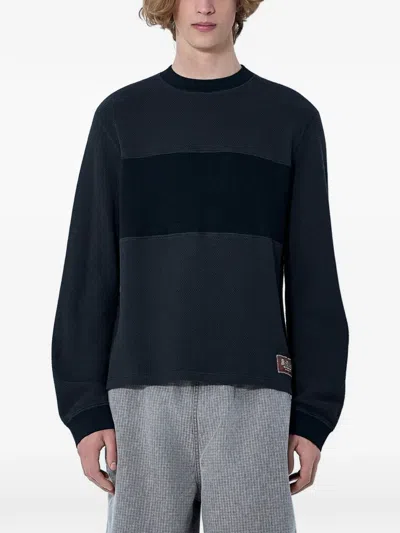 Brain Dead Cotton Jersey Crewneck Sweatshirt In Black