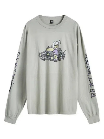 Brain Dead Seagrass-coloured Bio Dog Jersey In Grey
