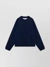 Brain Dead Crew Neck Sweatshirt Front Pocket In Black
