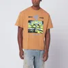 Brain Dead Cumin-coloured Information Age Occultism T-shirt In Orange