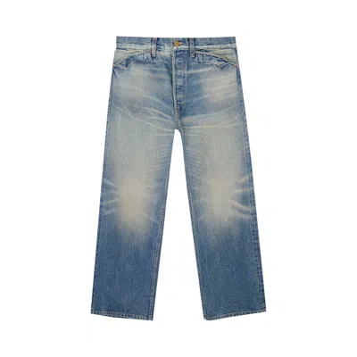 Pre-owned Brain Dead Denim Type 00 Selvedge Denim 'washed Indigo' | Blue | Men's Size 36