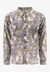 Brain Dead Distorted Heat Print Long-sleeved Shirt In Gray