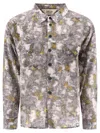 Brain Dead Distorted Heat Print Long-sleeved Shirt In Gray