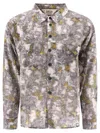 Brain Dead Distorted Heat Print Long-sleeved Shirt In Gray