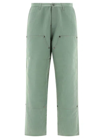 Brain Dead Double Knee Trousers Green
