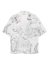 Brain Dead Short Sleeve Shirt With Button