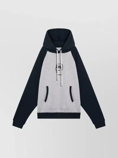 Brain Dead Drawstring Hoodie With Kangaroo Pocket In Black